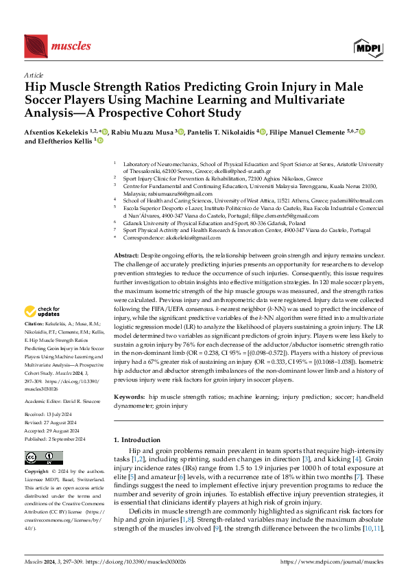 (PDF) Hip Muscle Strength Ratios Predicting Groin Injury in Male Soccer ...