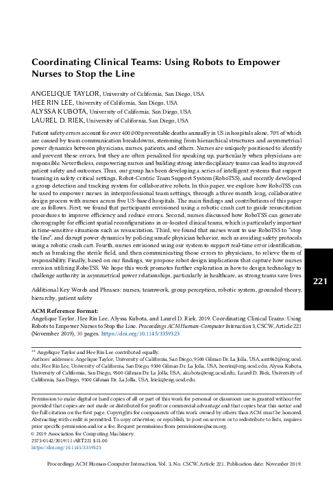 Pdf Coordinating Clinical Teams