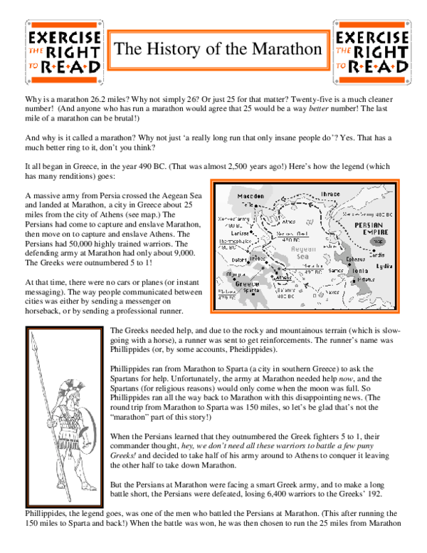 (PDF) The History of the Marathon