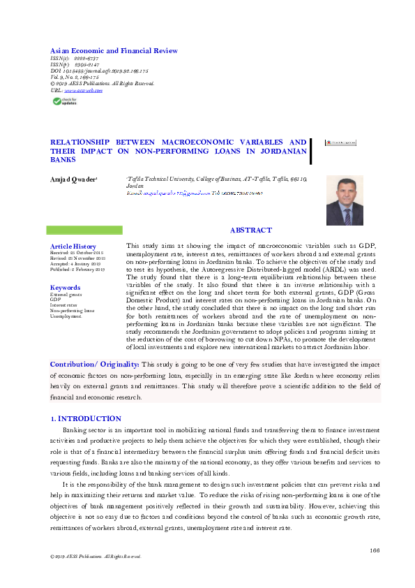 (PDF) Relationship between Macroeconomic Variables and their Impact on ...