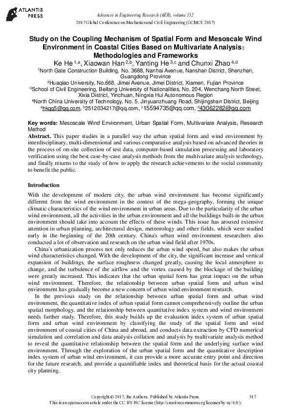 (PDF) Study on the Coupling Mechanism of Spatial Form and Mesoscale ...