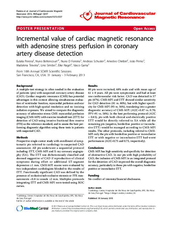 (PDF) Incremental value of cardiac magnetic resonance with adenosine ...