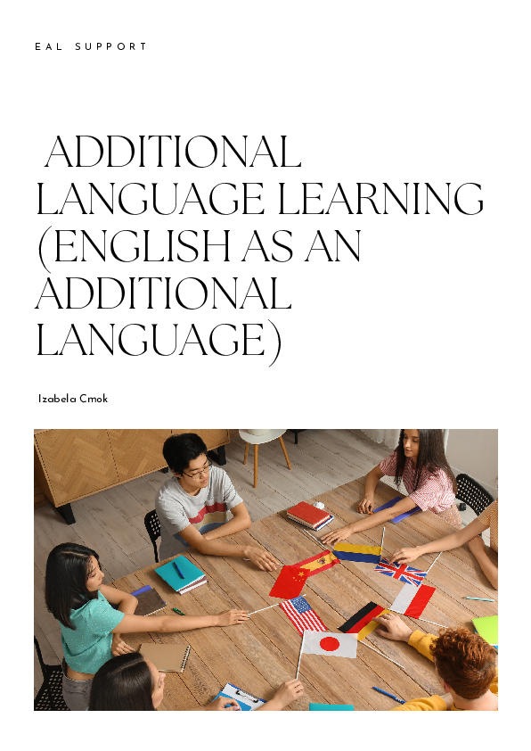 (PDF) E A L S U P P O R T ADDITIONAL LANGUAGE LEARNING (ENGLISH AS AN ...