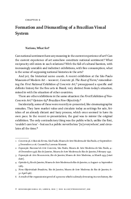 (PDF) Formation and Dismantling of a Brazilian Visual System