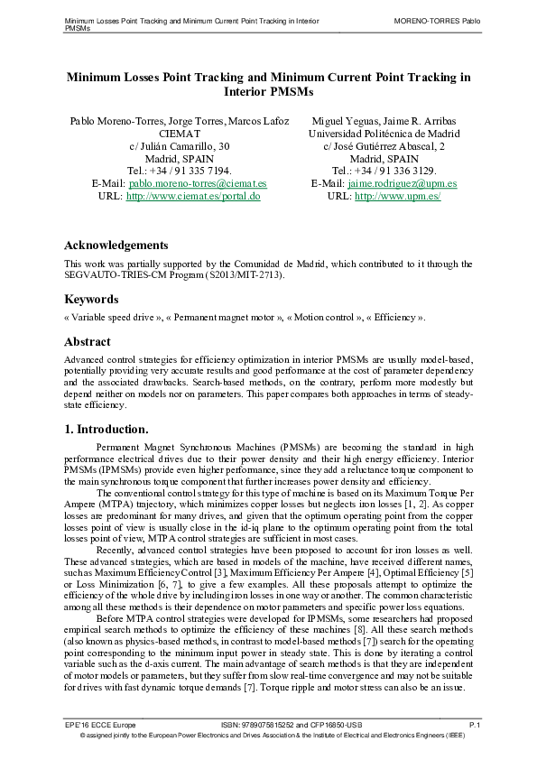 (PDF) Minimum losses point tracking and minimum current point tracking ...