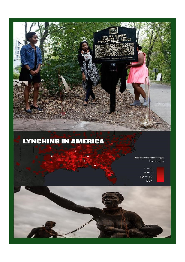 (PDF) LYNCHING IN AMERICA, DON’T THIS HUMAN DISASTER
