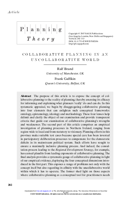 (PDF) Collaborative Planning in an Uncollaborative World