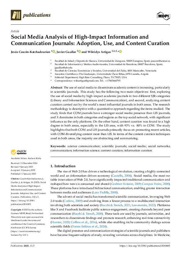 (PDF) Social Media Analysis of High-Impact Information and ...
