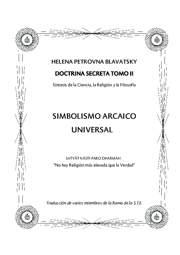 (PDF) La Doctrina Secreta Tomo II