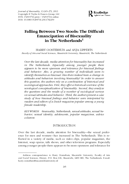 (PDF) Falling Between Two Stools: The Difficult Emancipation of ...
