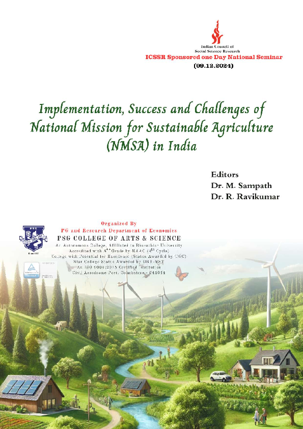 (PDF) Role of National Mission for Sustainable Agriculture (NMSA ...