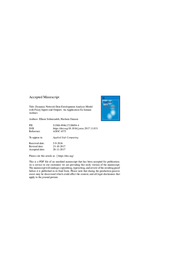 (PDF) Dynamic network data envelopment analysis model with fuzzy inputs ...