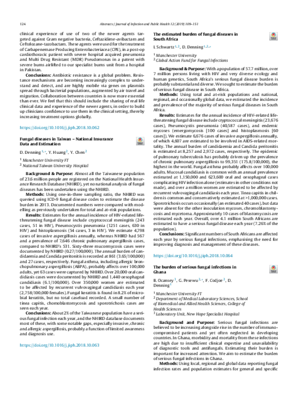 (PDF) The burden of serious fungal infections in Ghana