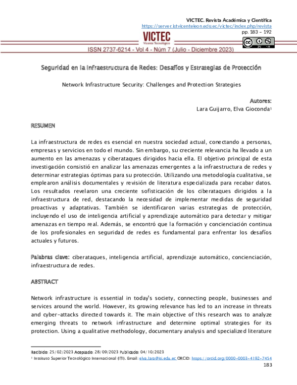 (PDF) Network Infrastructure Security: Challenges and Protection Strategies