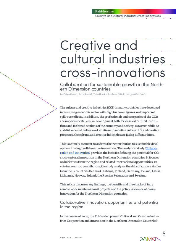 (PDF) Creative and cultural industries cross i (1)