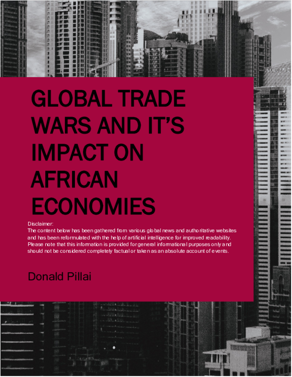 (PDF) Global Trade War and Its Impact on African Economies
