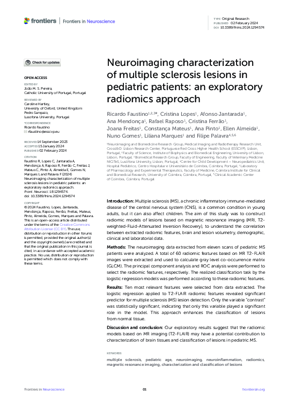 (PDF) Neuroimaging characterization of multiple sclerosis lesions in ...