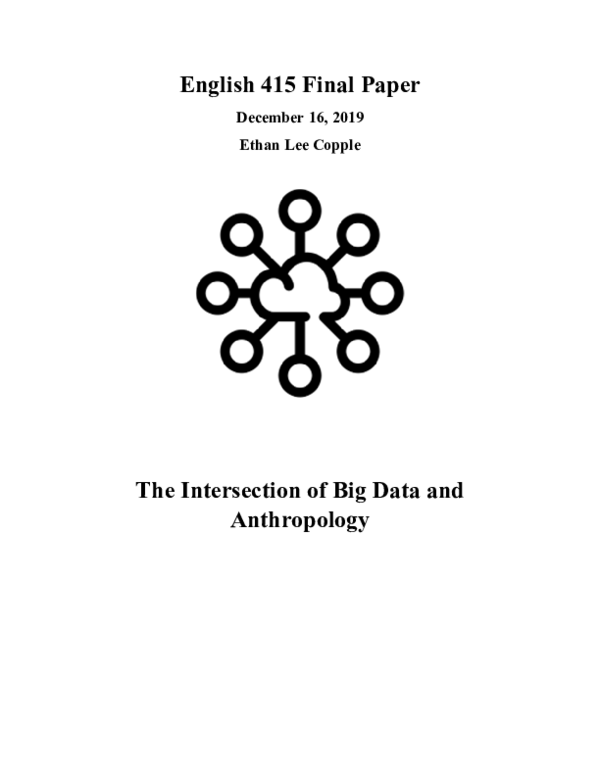 (PDF) The Intersection of Big Data and Anthropology