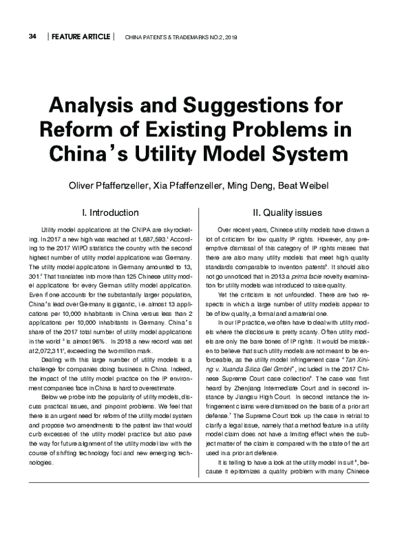 (PDF) Analysis and Suggestions for Reform of Existing Problems in China ...