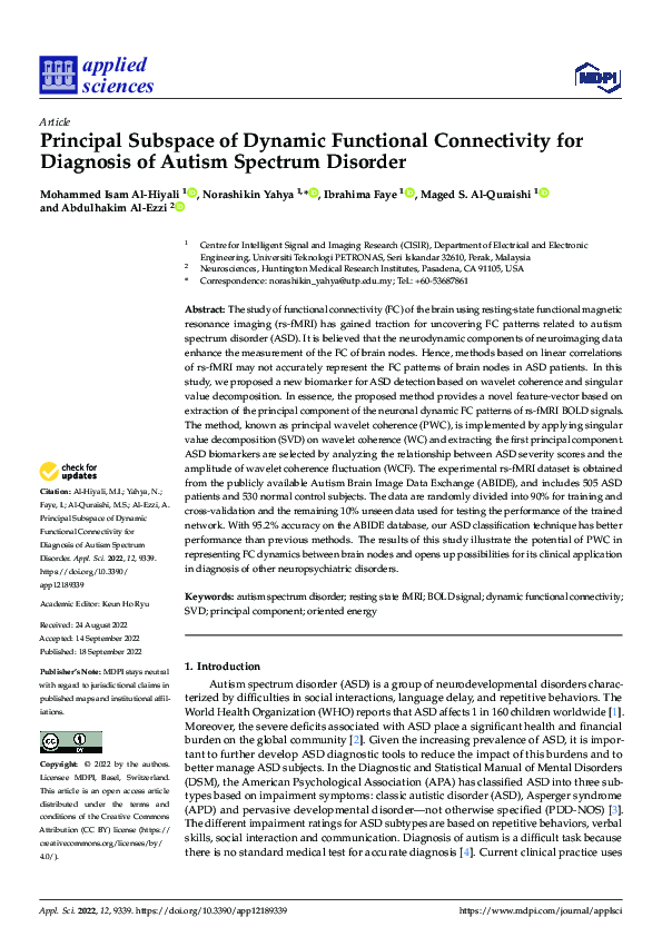 (PDF) Principal Subspace of Dynamic Functional Connectivity for ...