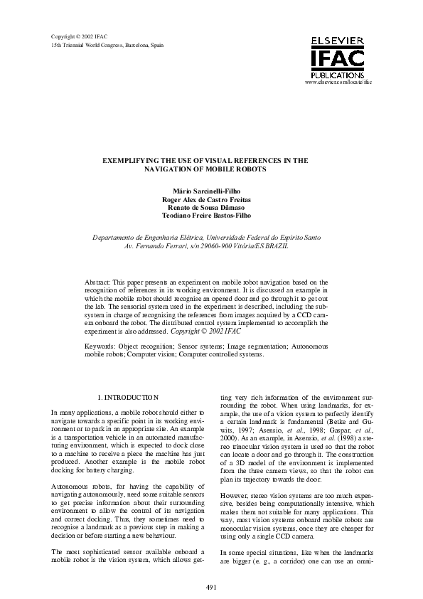 (PDF) Exemplifying the Use of Visual References in the Navigation of ...