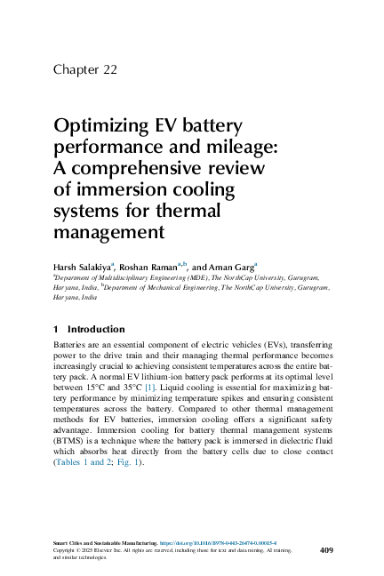 (PDF) Optimizing EV battery performance and mileage: A comprehensive ...