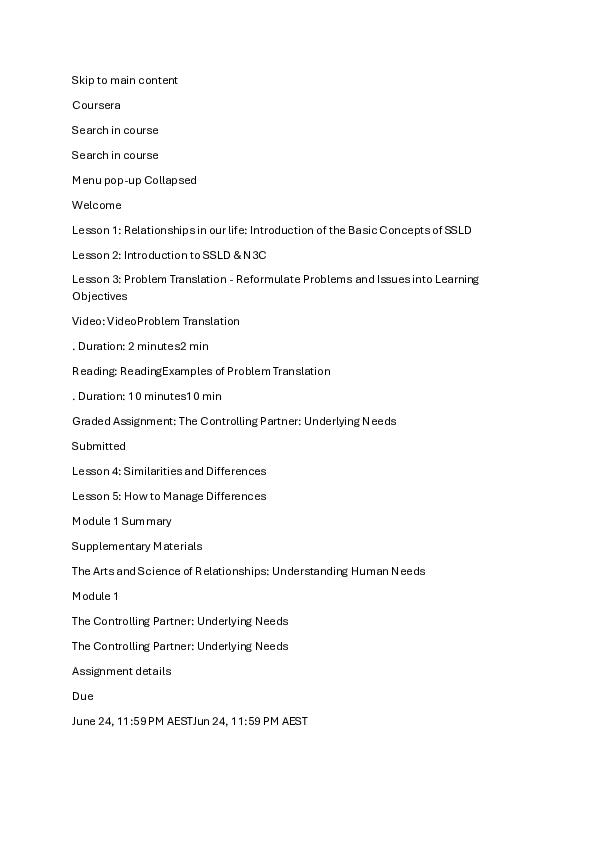 (PDF) Menu pop-up Collapsed Welcome Lesson 1: Relationships in our life ...
