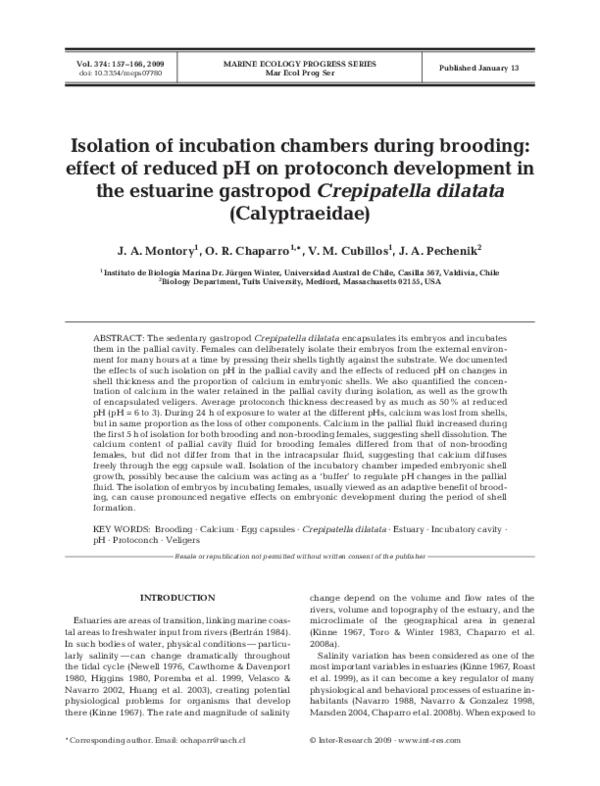 (PDF) Isolation of incubation chambers during brooding: effect of ...