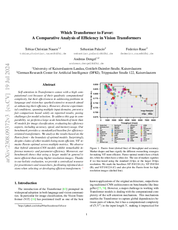 (PDF) Which Transformer to Favor: A Comparative Analysis of Efficiency ...