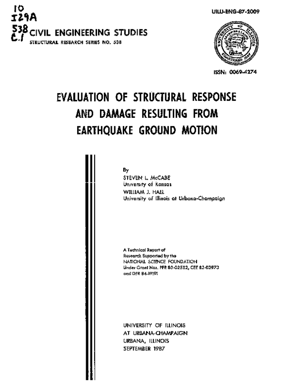 (PDF) Evaluation of structural response and damage resulting from ...