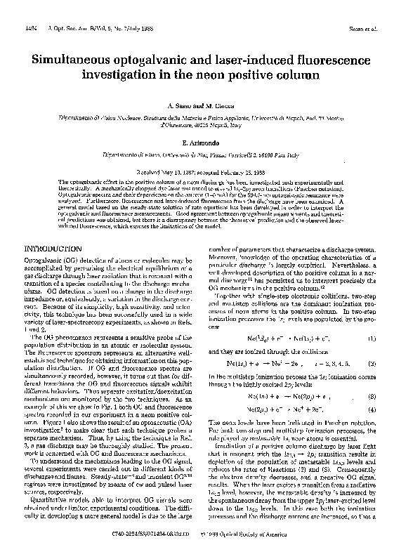 (PDF) Simultaneous optogalvanic and laser-induced fluorescence ...