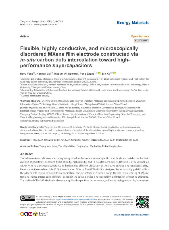 (PDF) Flexible, highly conductive, and microscopically disordered MXene ...
