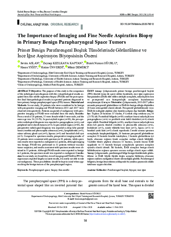 (PDF) The Importance of Imaging and Fine Needle Aspiration Biopsy in ...
