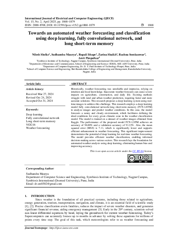 (PDF) Towards an automated weather forecasting and classification using ...