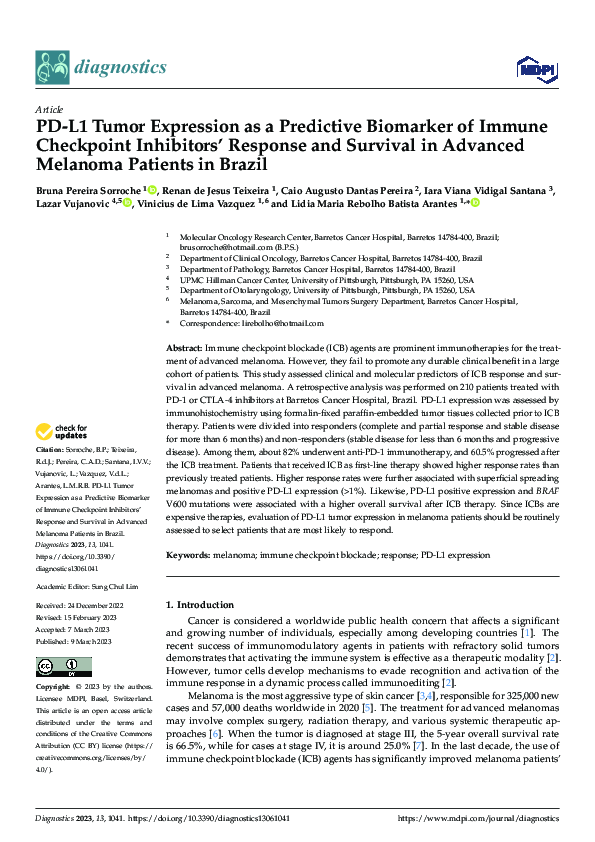 (PDF) PD-L1 Tumor Expression as a Predictive Biomarker of Immune ...