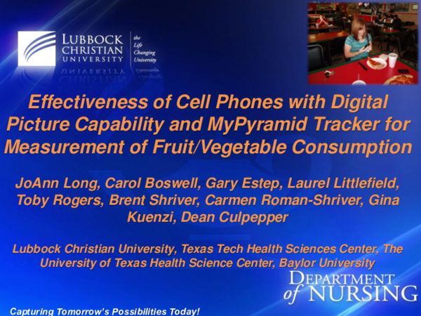 (PDF) Effectiveness of Cell Phones with Digital Picture Capability and ...