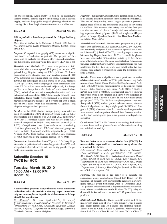 (PDF) Abstract No. 136: Transcatheter arterial chemoembolization (TACE ...