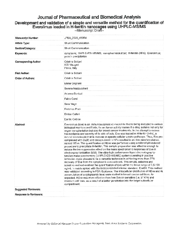 (PDF) Development and validation of a simple and versatile method for ...