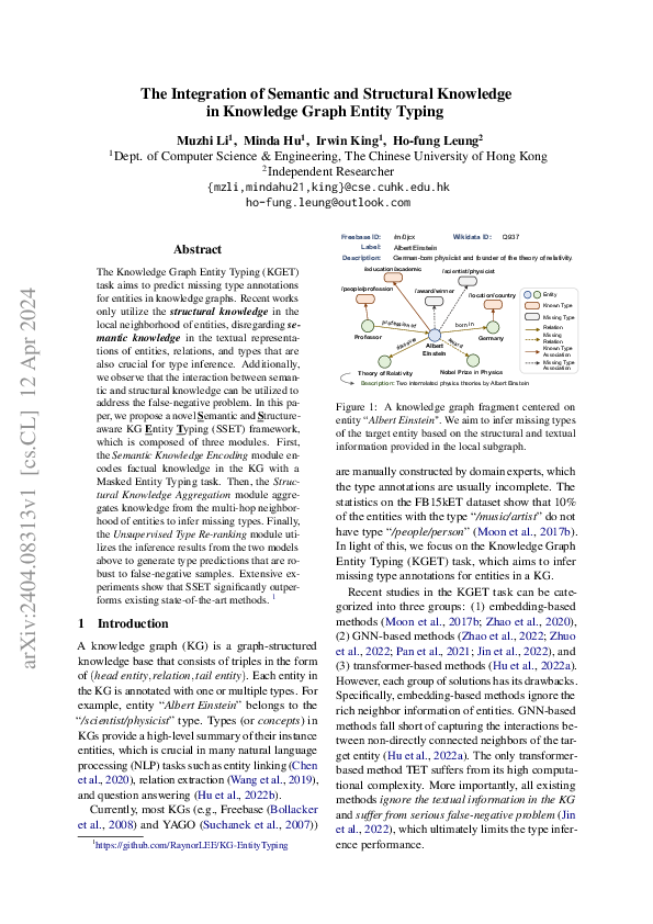 (PDF) The Integration of Semantic and Structural Knowledge in Knowledge ...