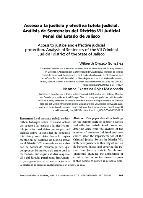 (PDF) Acceso a la justicia y efectiva tutela judicial. Análisis de ...