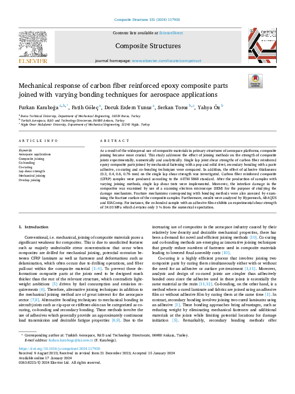 (PDF) Mechanical response of carbon fiber reinforced epoxy composite ...