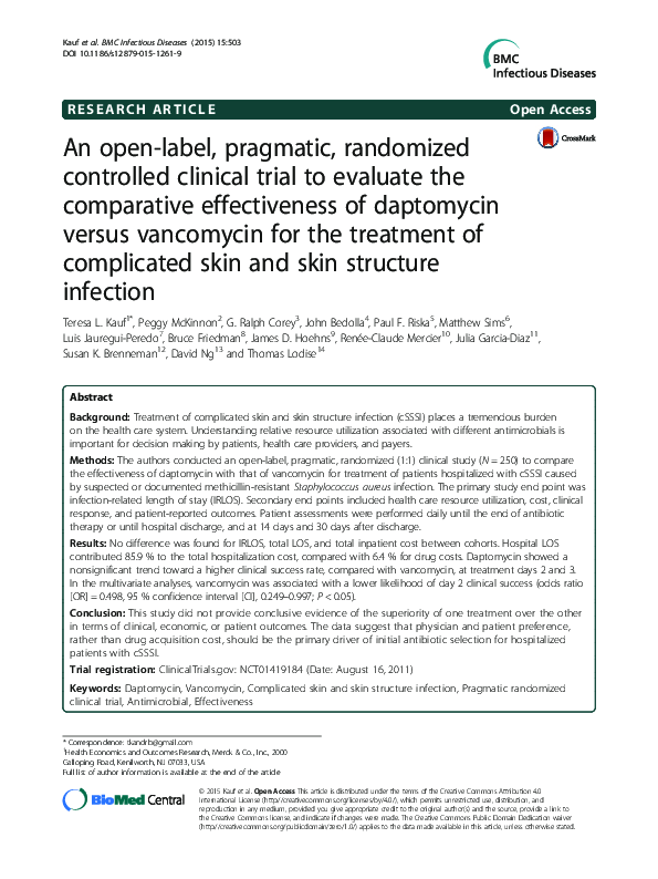 (PDF) An open-label, pragmatic, randomized controlled clinical trial to ...