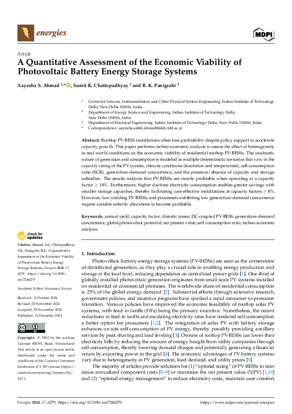 (PDF) A Quantitative Assessment of the Economic Viability of ...