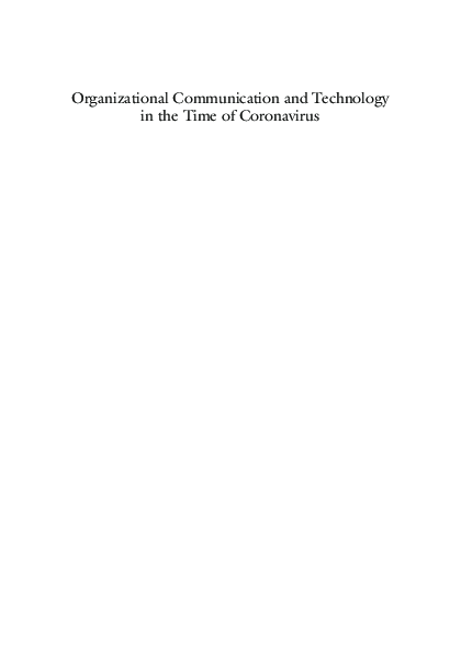 (PDF) Organizational Communication and Technology in the Time of ...