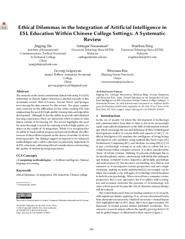 (PDF) Ethical Dilemmas in the Integration of Artificial Intelligence in ...