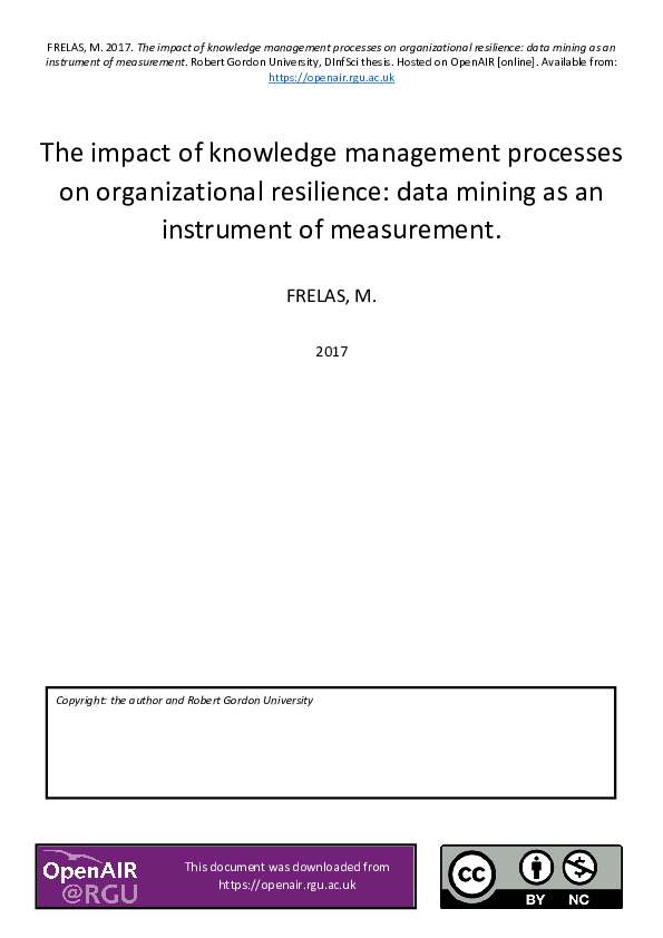 (PDF) The impact of knowledge management processes on organizational ...