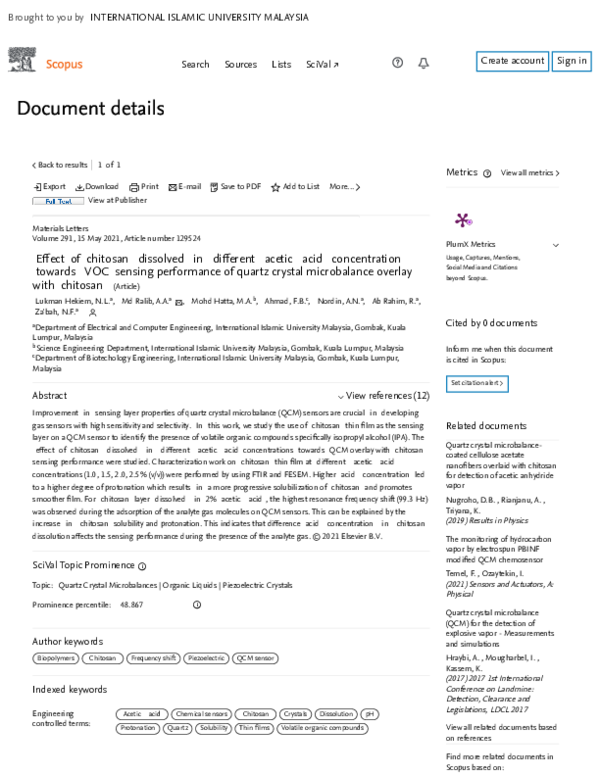 (PDF) Effect of chitosan dissolved in different acetic acid ...