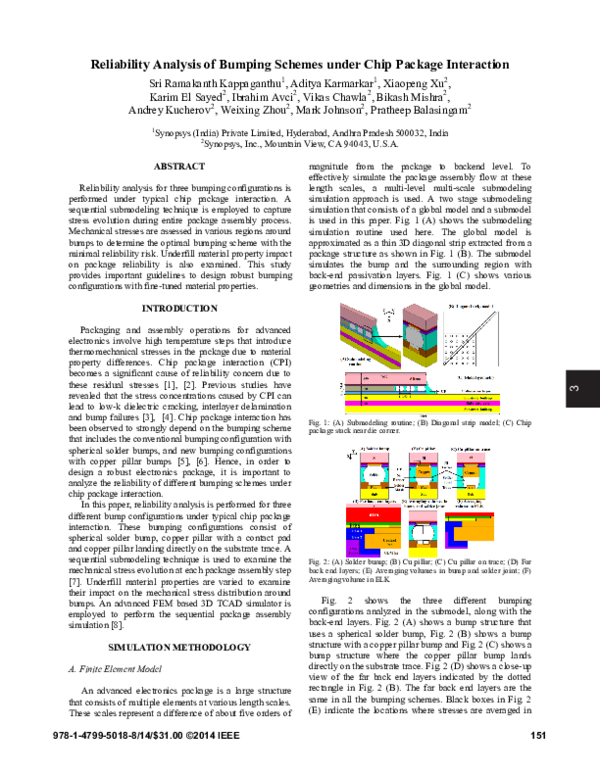 (PDF) Reliability analysis of bumping schemes under chip package ...