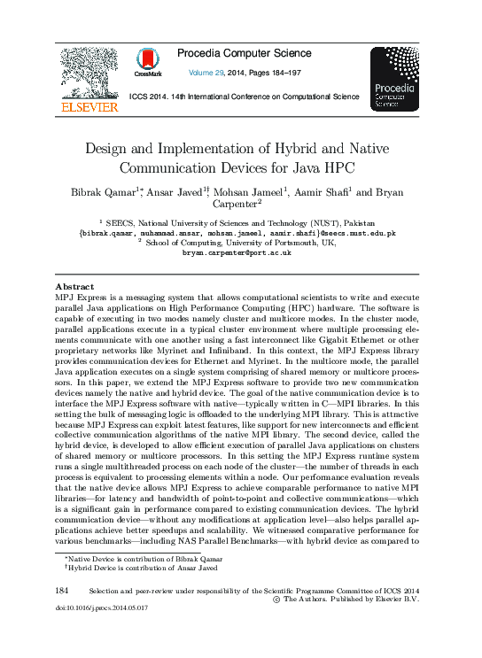 (PDF) Design and Implementation of Hybrid and Native Communication ...