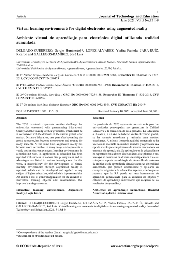 (PDF) Virtual learning environments for digital electronics using ...